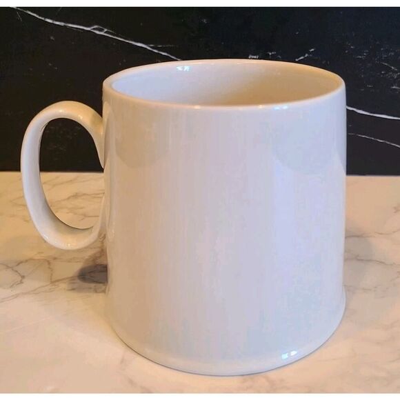 Anthropologie Mug Florence Balducci D Monogram Whimsical Dog Stoneware 20oz EUC - Picture 4 of 7